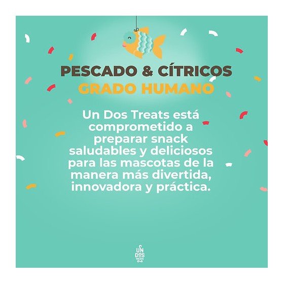 Un Dos Treats Piñata Premios para Perro sabor Pescado & Cítricos 156 Gr.
