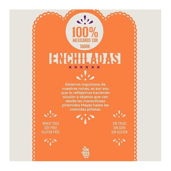 Un Dos Treats Antojitos Saludables Sabor Enchiladas 155 Gr.