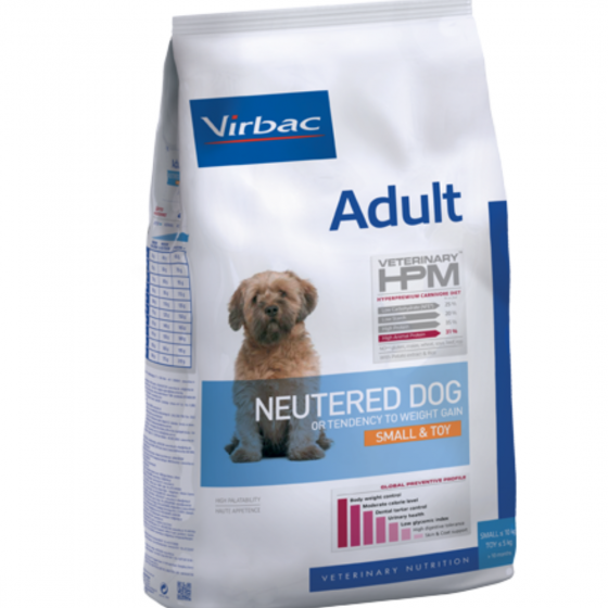 Virbac HPM Dog Adult Neutered Small & Toy 3 Kg.