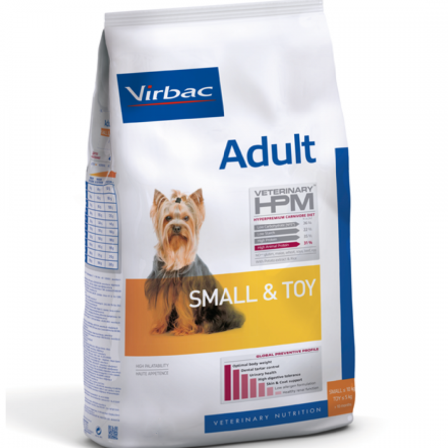 Virbac HPM Dog Adult Small & Toy 1.5 Kg.