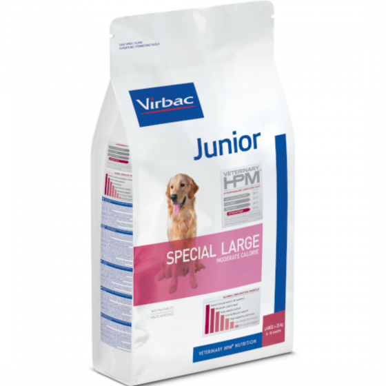 Virbac HPM Dog Junior Especial Large 12 Kg.