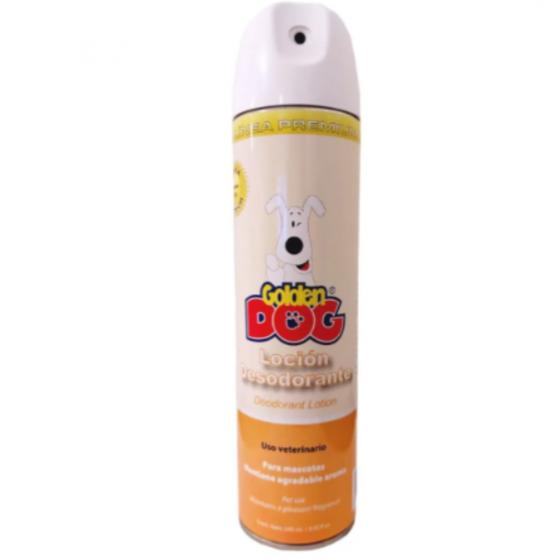 Loción Desodorante Premium para Mascotas 240 Ml., Golden Dog
