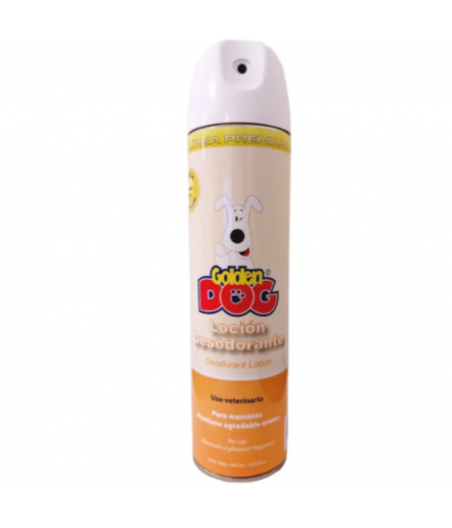 Loción Desodorante Premium para Mascotas 240 Ml., Golden Dog