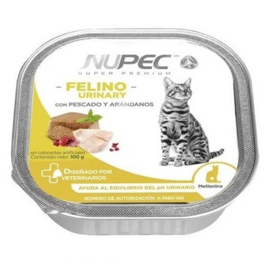 20 Latas Felino Urinary 100 Gr. c/u Nupec