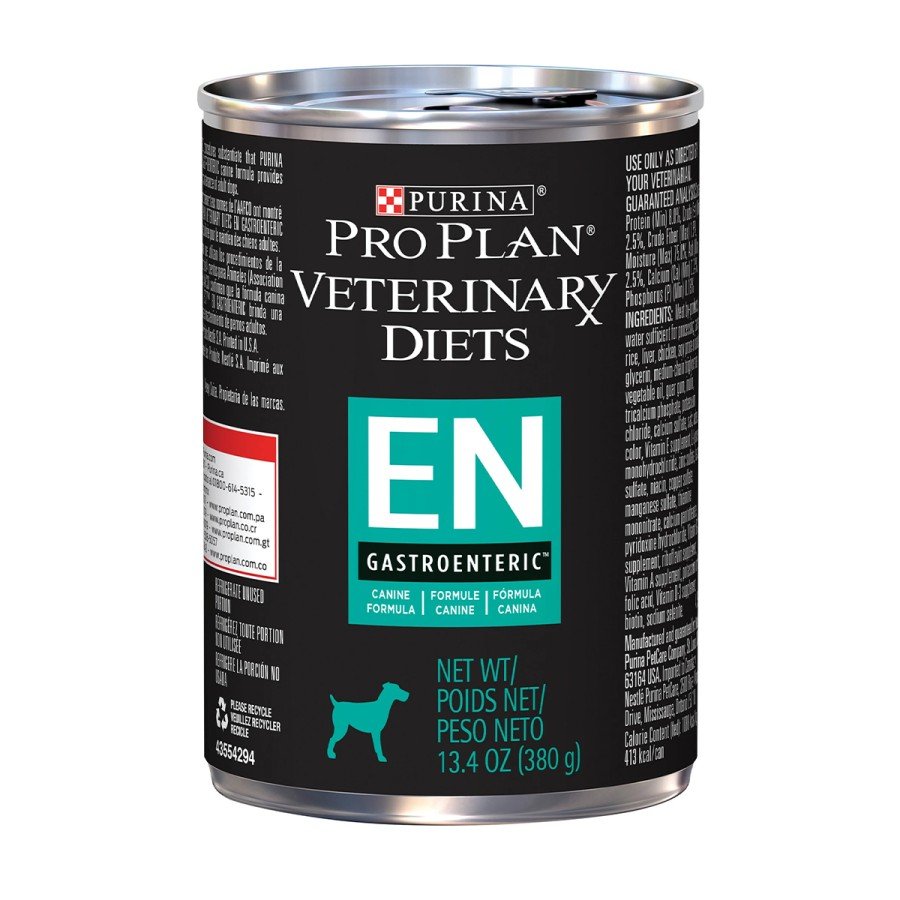 12 Latas Pro Plan Veterinary Diets EN Gastroenteric Canino 377 Gr.