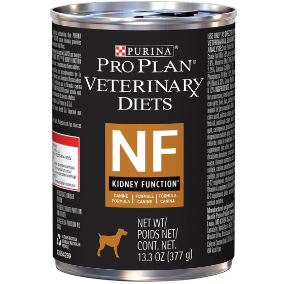 12 Latas Pro Plan Veterinary Diets NF Kidney Function Canine 377 Gr.