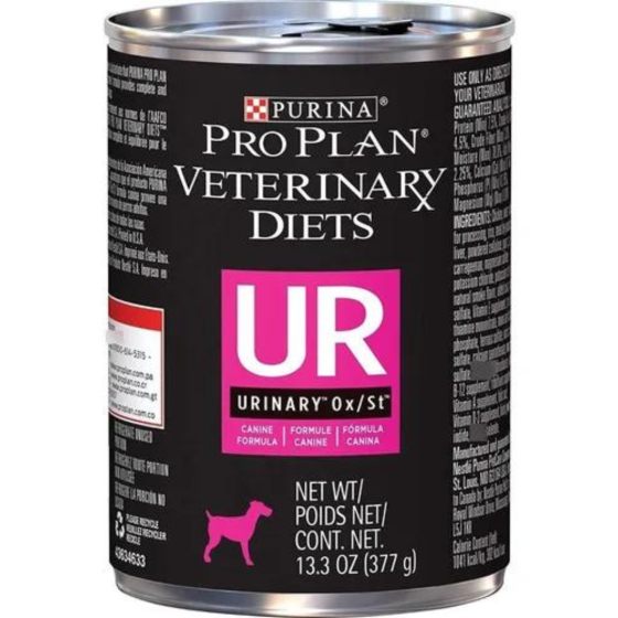 12 Latas Pro Plan Veterinary Diets Urinari OX/ST para Perro 377gr