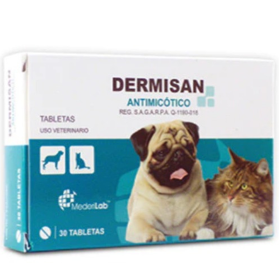 Dermisan-10, Antimicótico 30 Tabletas, Mederilab