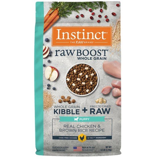 Instinct Raw Boost Perro Cachorro Pollo y Arroz 9 Kg.