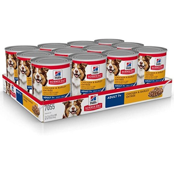12 Latas Hill's Science Diet Canine Mature Adult 7+ 370 Gr.