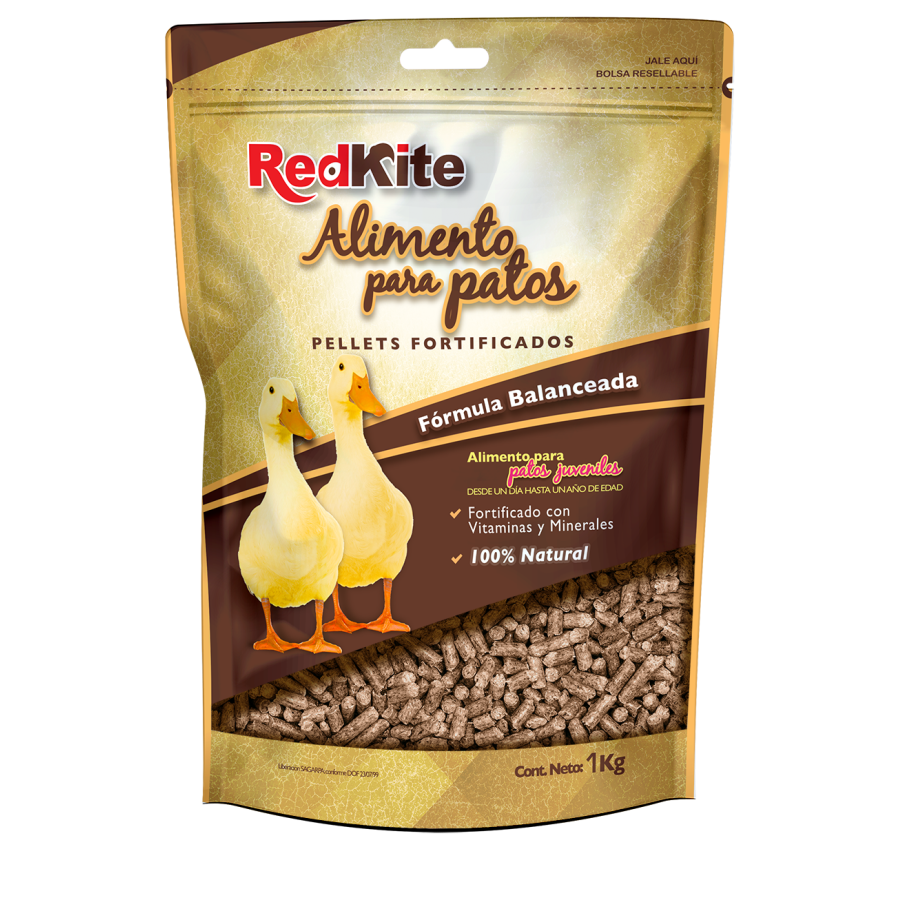 Alimento para  Patos Juveniles 1 Kg. RedKite