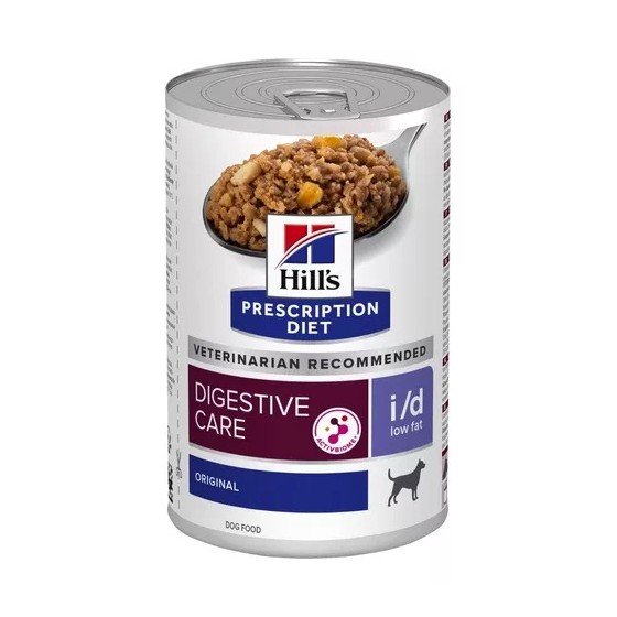 12 Latas Hill's digestive care i/d canine low fat 370 Gr.