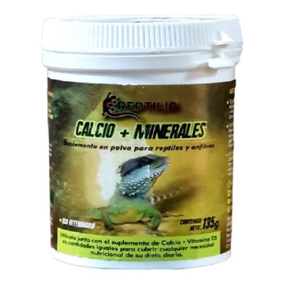 Suplemento de Calcio con Vitamina D3 para Reptiles 135 G Acuario Lomas