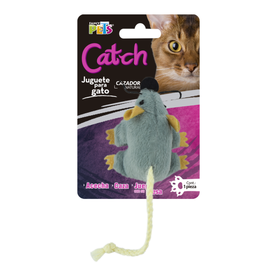 Juguete Ratón Mini Catch para Gatos, Fancy Pets