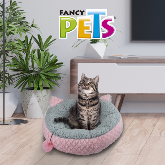 Cama Petit Rosa/Gris para Gato Fancy Pets