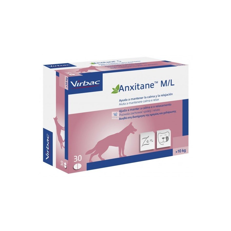 Anxitane M/L, Caja con 30 Tabletas, Virbac