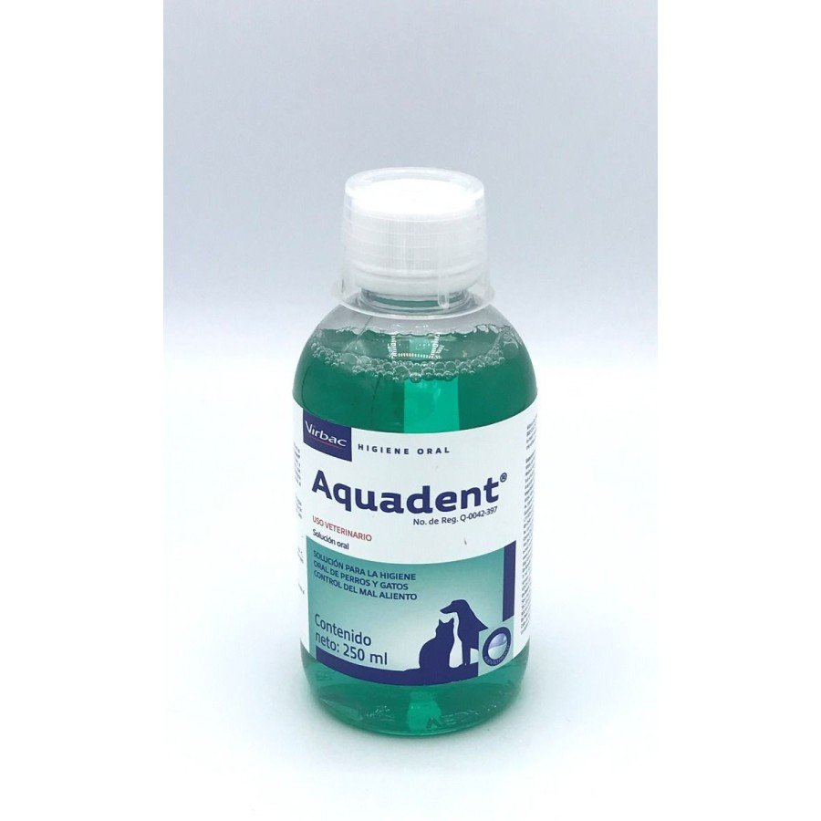 Virbac Aquadent, Solución para Higiene Oral de Perros y Gatos 250 Ml.