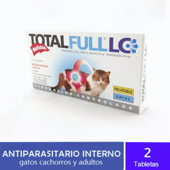 Total Full LC Gatos 1 Blister C/2 Comprimidos Palatables - Holliday