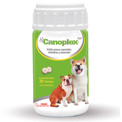 Holland Rx Canoplex Ags Suplemento de Ácidos Grasos Esenciales y Vitaminas para Perro, 30 Tabletas.