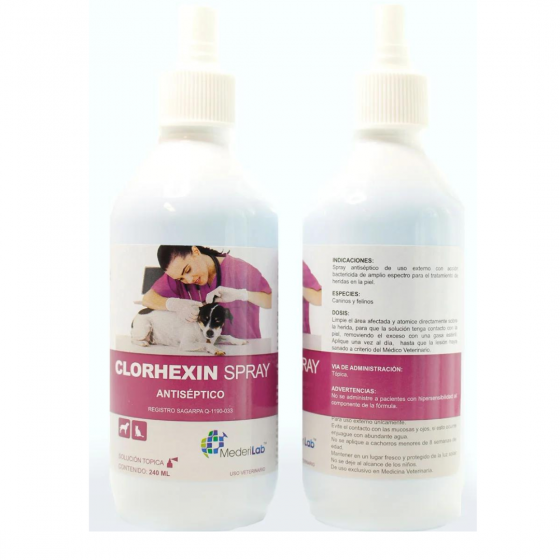 Clorhexin Spray Antiséptico 240 Ml., Mederilab