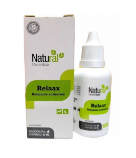 Relaax 30 Ml., Relajante Natural para Perros y Gatos, Mederilab