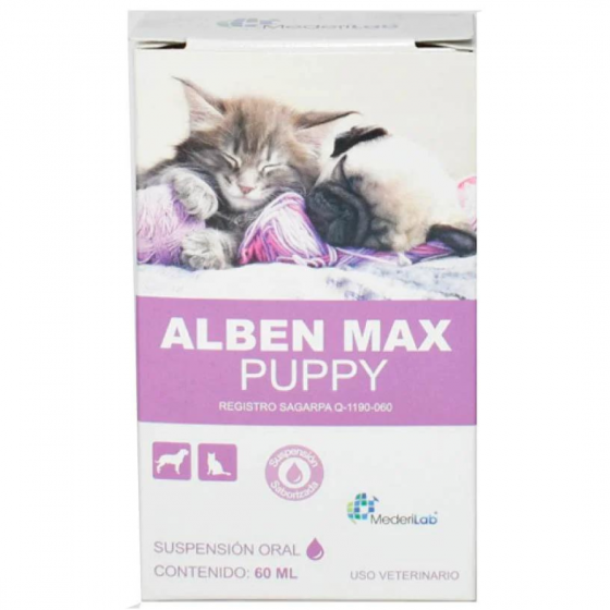 Alben Max Puppy, Antiparasitario, Suspensión Oral 20 Ml., MederiLab