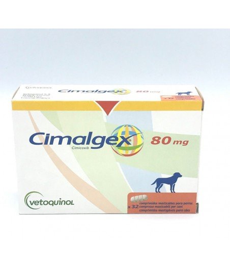 Cimalgex 80 Mg., Caja con 32 Tabletas, Vetoquinol