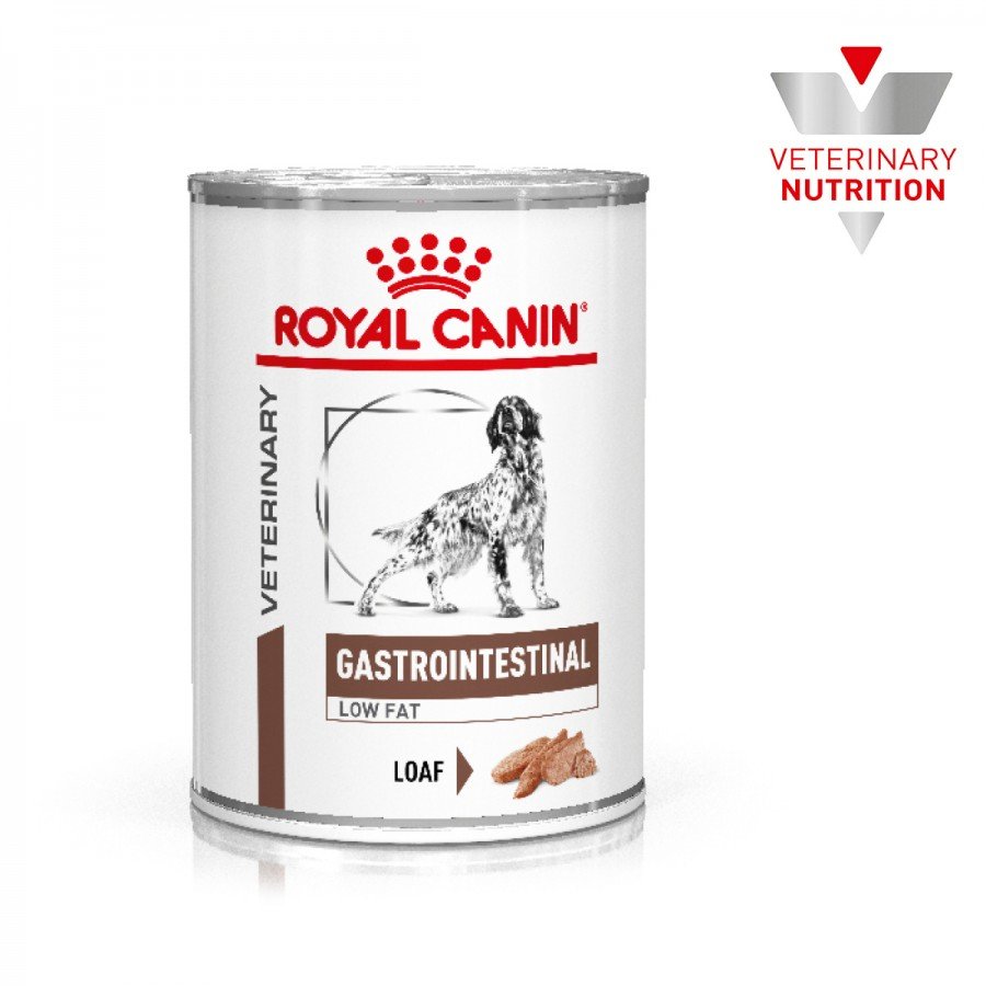 12 Latas Royal Canin Vet Gastro-Intestinal Low Fat Canine 385g