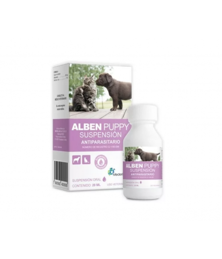 Alben Puppy, Suspensión Antiparasitario 20 Ml., MederiLab