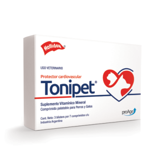 Tonipet, Protector Cardiovascular 3 Blísters con 7 Comprimidos c/u, Holliday