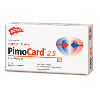 PimoCard 2.5, Pimobendan, 2 blísters con 10 comprimidos c/u, Holliday