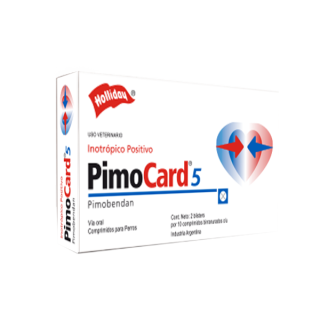PimoCard 5, Pimobendan, 2 blísters con 10 comprimidos c/u, Holliday