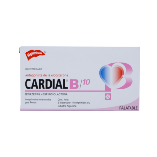 Cardial B 10, Vasodilatador mixto, 2 blísters con 10 comprimidos c/u, Holliday
