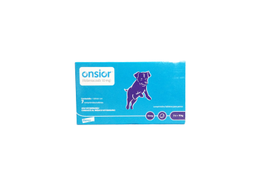 Onsior, Robenacoxib, 1 blíster con 7 comprimidos de 10mg c/u, Elanco.