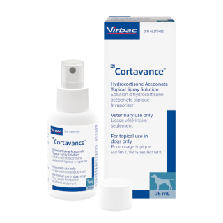 Cortavance, Hidrocortisona Aceponato, Solución cutánea de 76ml, Virbac.