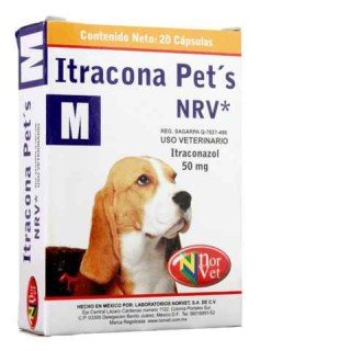 Itracona Pet's M, Itraconazol 50 Mg., 20 cápsulas, Norvet