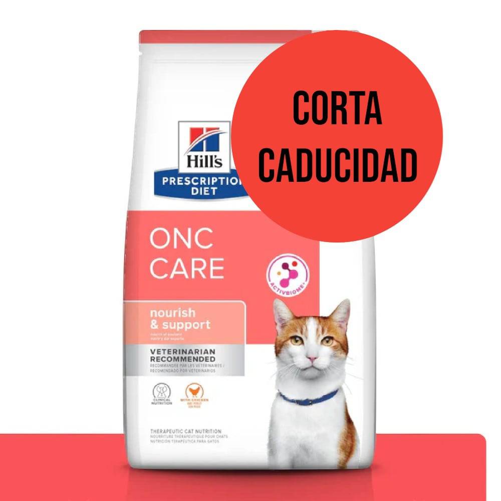 CORTA CADUCIDAD Hill's Prescription Diet ONC Care, Nutrición y Apoyo de Recuperación, para Gato, 3.2 Kg - AniMALL