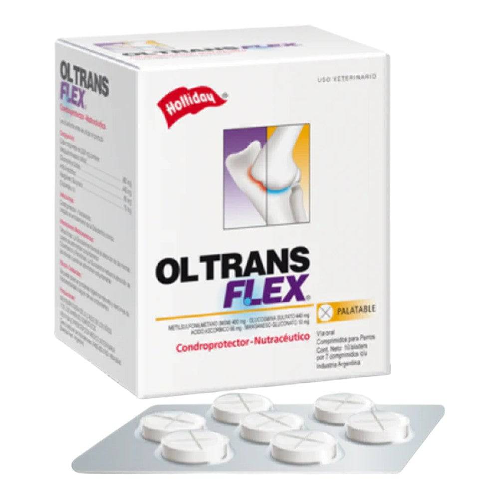 Ol Trans Flex Palatable 10 Blister de 7 Comprimidos Holliday - AniMALL