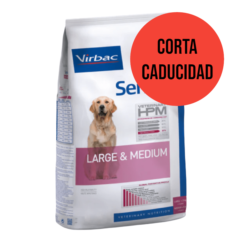 CORTA CADUCIDAD Virbac HPM Dog Senior Large & Medium 12 Kg - AniMALL