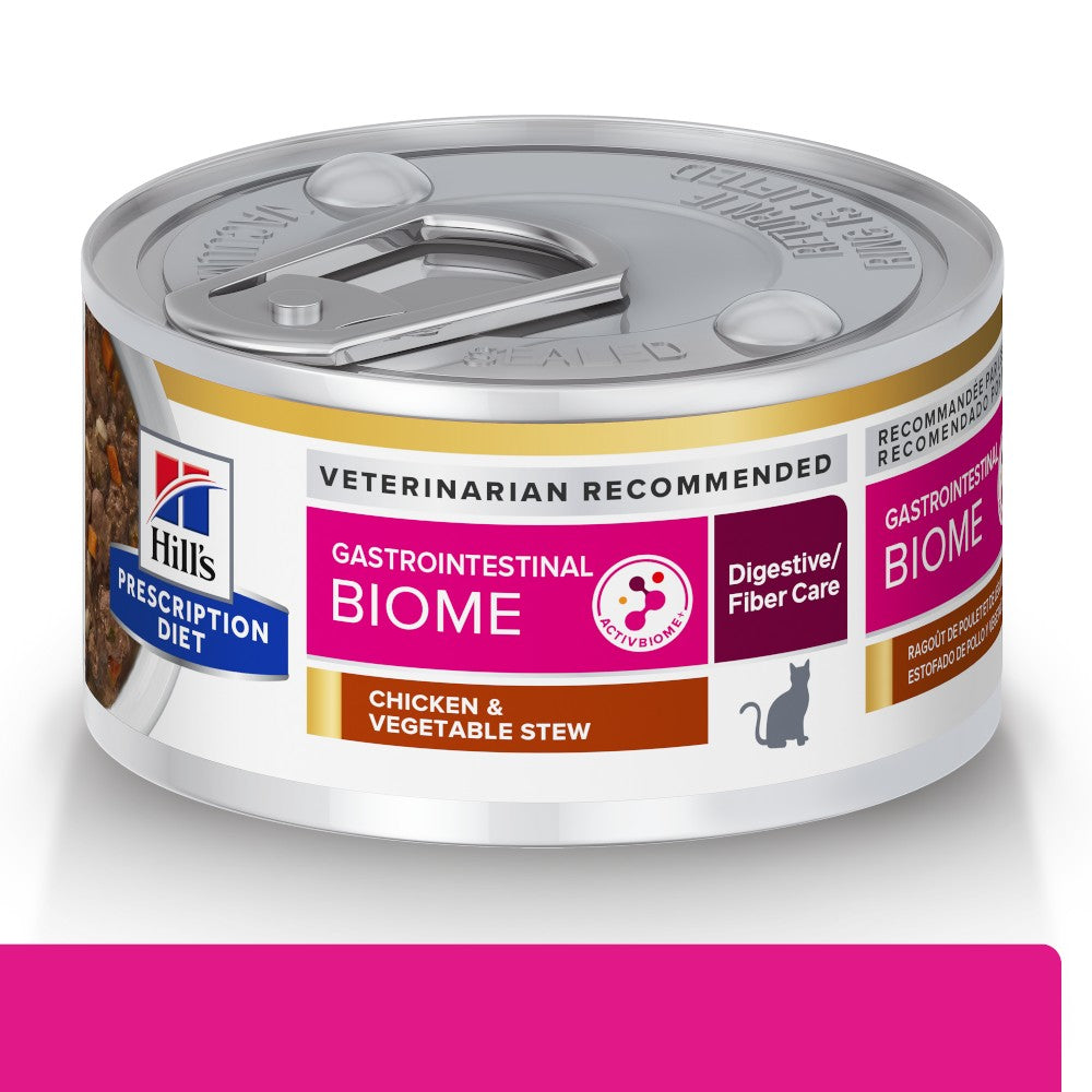 24 Latas Hill's Prescription Diet Gastrointestinal Biome, Cuidado Digestivo, para Gato, 82 g