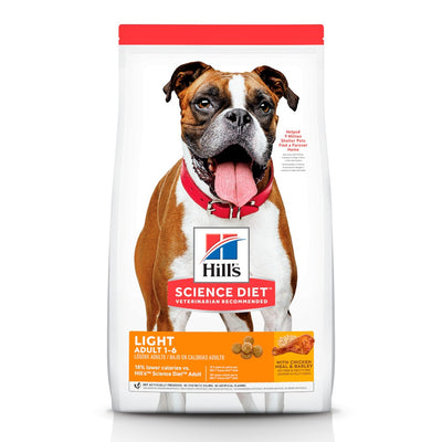 Hill's Science Diet Adult Light, alimento saludable para perro bajo en calorías 6.8Kg - AniMALL