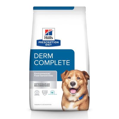 Hill's Prescription Diet Derm Complete, Alergias Alimentarias y Ambientales, para Perro, 2.9 Kg