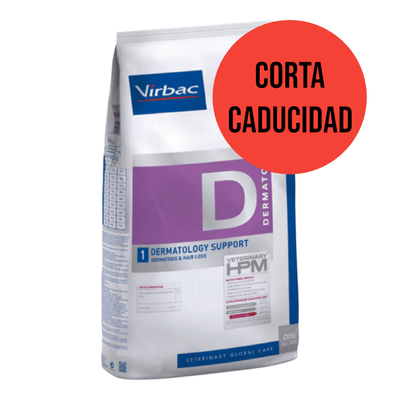 CORTA CADUCIDAD Virbac HPM Dog Dermatology Support 3 kg - AniMALL