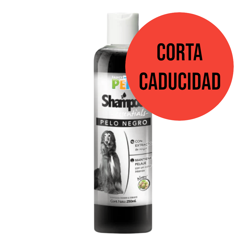 CORTA CADUCIDAD Shampoo para Perro de Pelo Negro 250 Ml., Fancy Pets - AniMALL