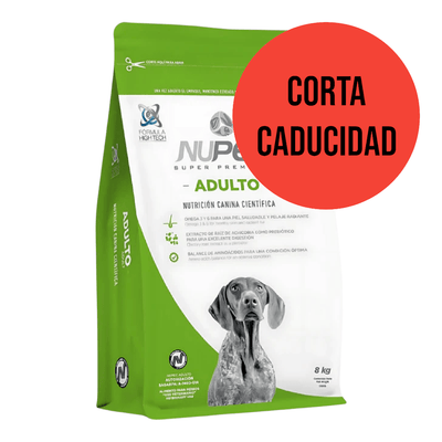 CORTA CADUCIDAD Nupec Perro Adulto Raza Mediana y Grande 8 Kg - AniMALL