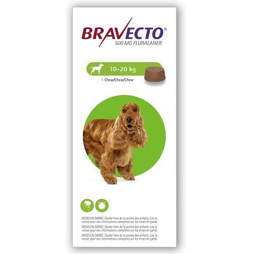 Bravecto Masticable 10 a 20 Kg.