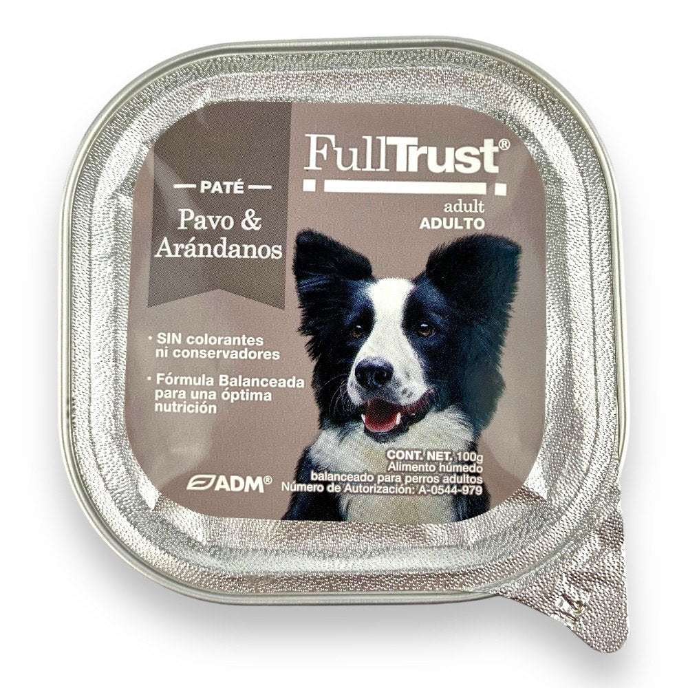 Lata Fulltrust Perro Adulto Pavo y Arándanos 100 Gr