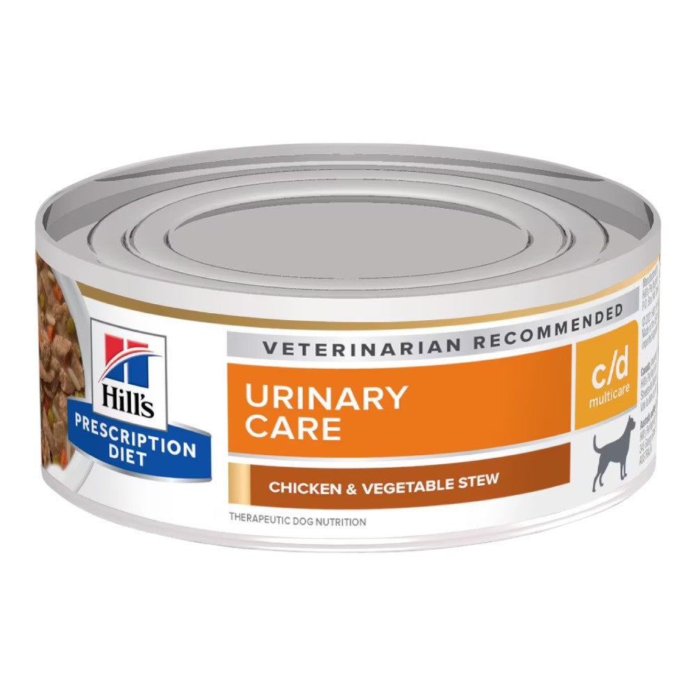 Lata Hill's Urinary Care c/d Perro Estofado de Pollo y Vegetales 156 gr