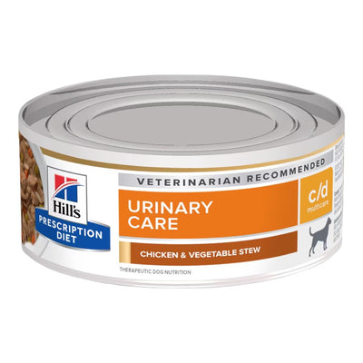 24 Latas Hill's Urinary Care c/d Perro Estofado de Pollo y Vegetales 156 gr