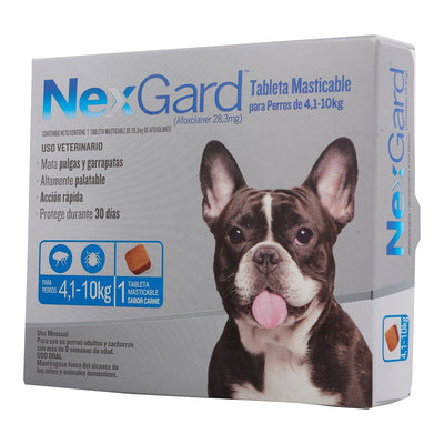 Nexgard 1 Tableta Masticable 4 a 10 Kg